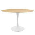 Oval 48 inch Wood Metal Dining Table T723