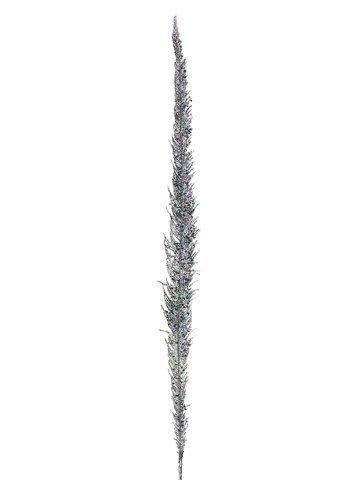 Silver Glittered Feather Spray 12 Pieces B974297