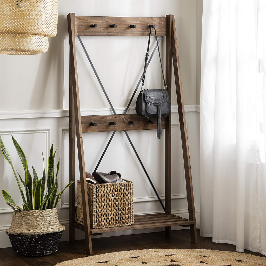 4 Shelves Brown Wood Bookcase C380
