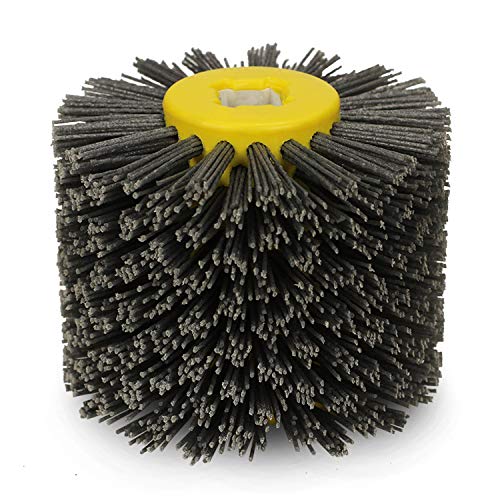Nylon Wire Brush Drum Rust Remover, 4.5" x 4", Pack of 2 E725320
