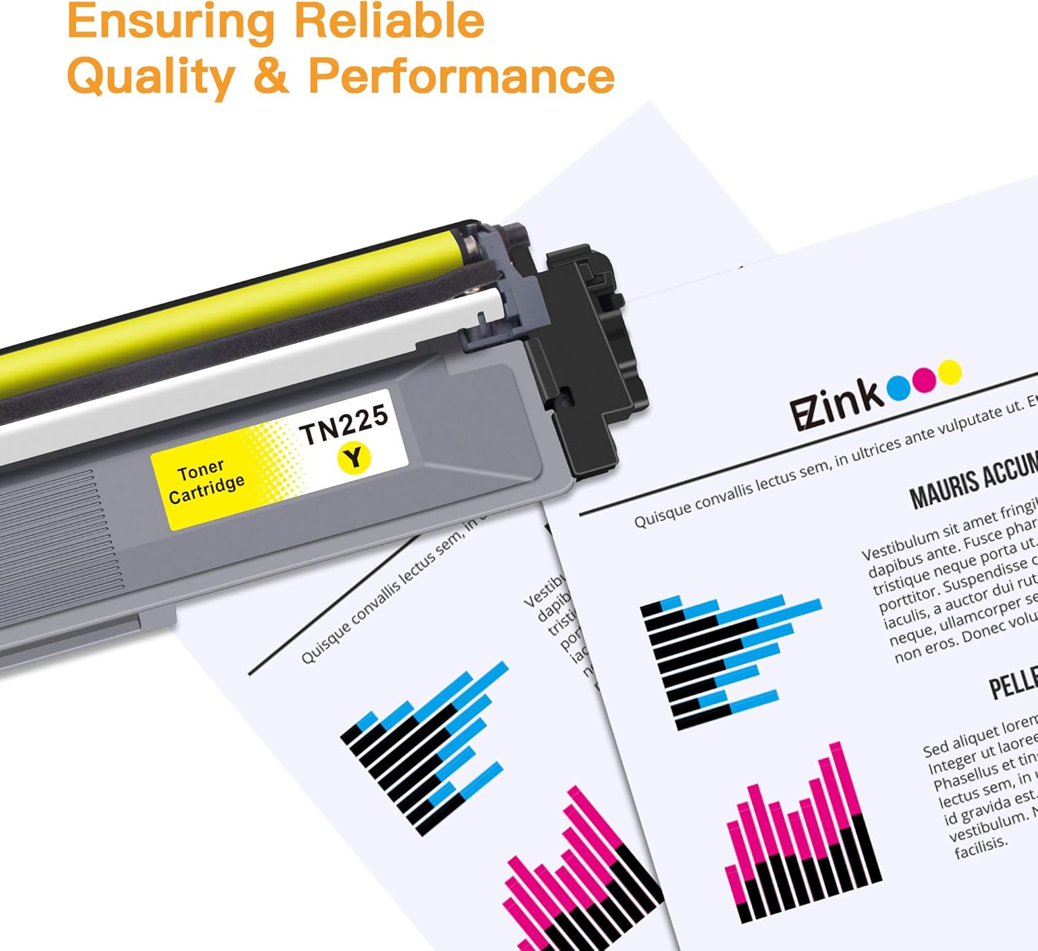 Compatible Toner Cartridge Replacement for Brother TN221 TN225, 5 Pack B2180
