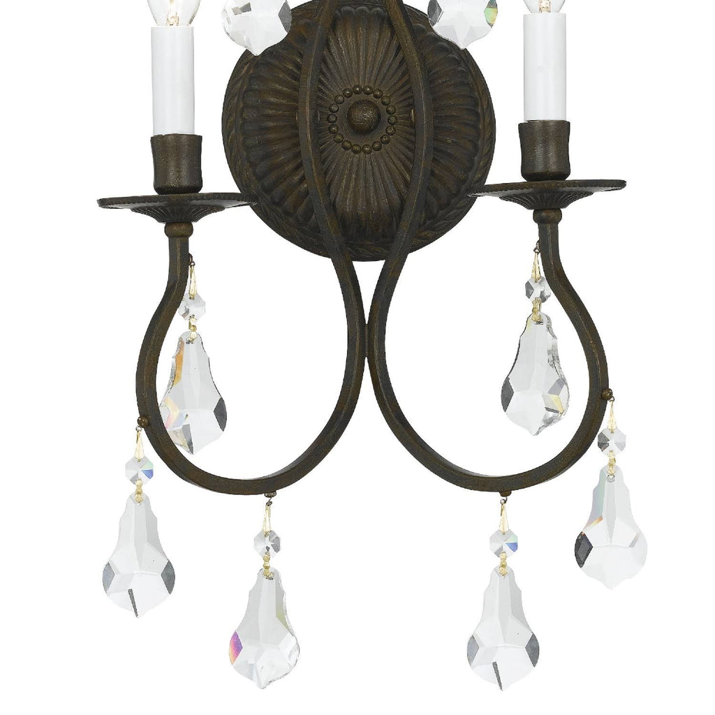 2 Light English Bronze Sconce O30044