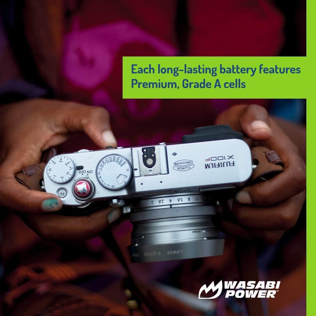 Wasabi Power Battery (2-Pack) & Dual Charger for Fujifilm NP-W235 V5551