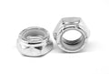 Coarse Thread Nyloc Nylon Insert Locknut Low Carbon Steel Zinc Plated Pk 25 N61932