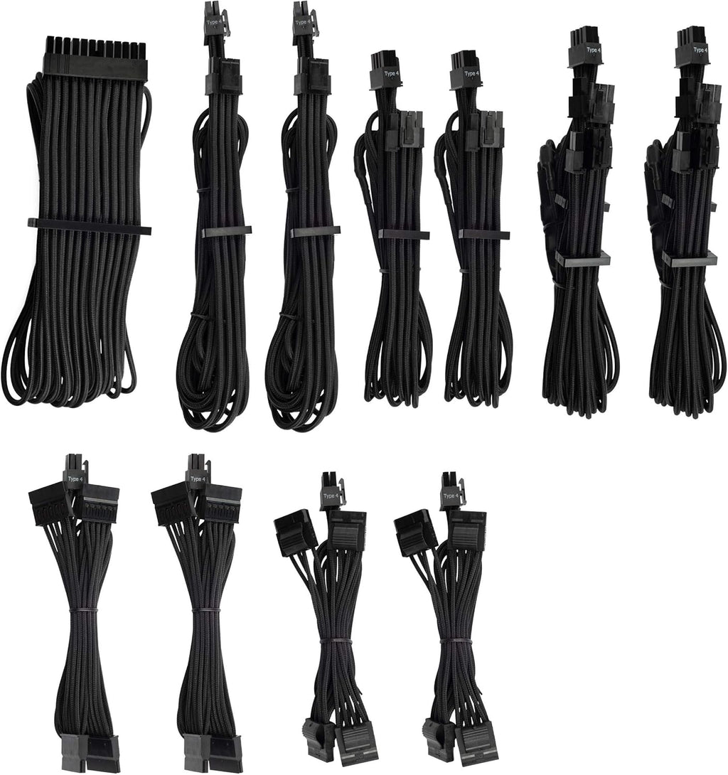 Blue Individually Sleeved PSU Cables Pro Kit N5450