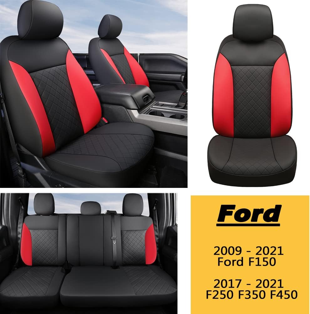 Black Car Seat Covers Full Set Seat Protectors R5257
