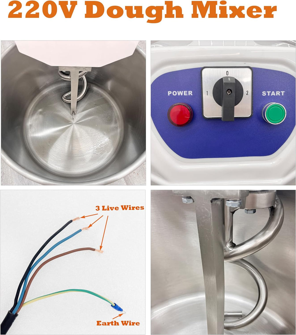 60L Commercial Stainless Steel Dough Mixer R534163