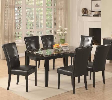 Rectangular Casual Dining Leg Table in Cappuccino M4685