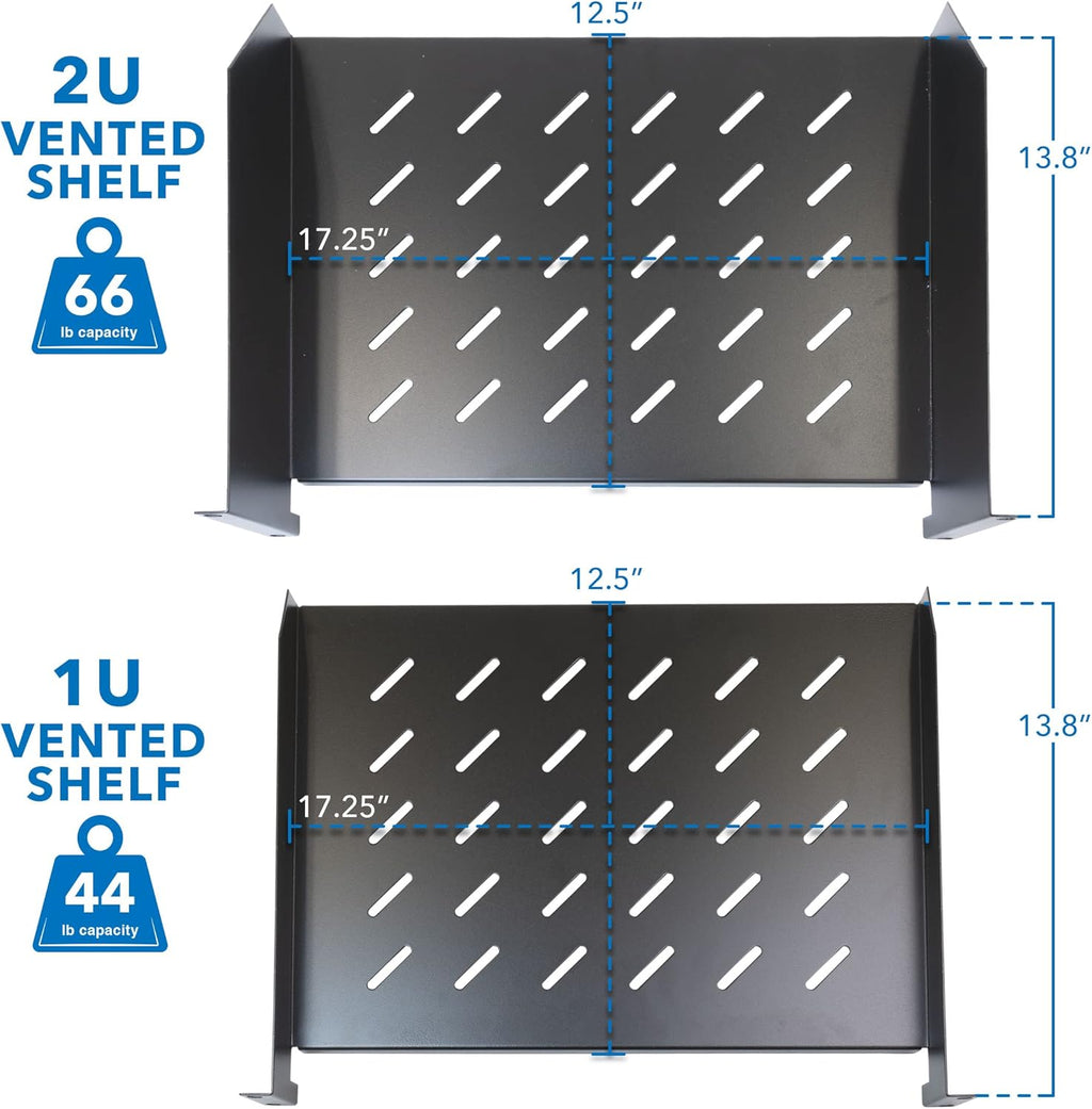 15U Server Rack with 2 Shelves Included G740538