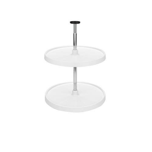White 2-Shelf Lazy Susan W560