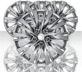 Set of 4 16" 10 Split Spoke Wheel Covers Silver D475
