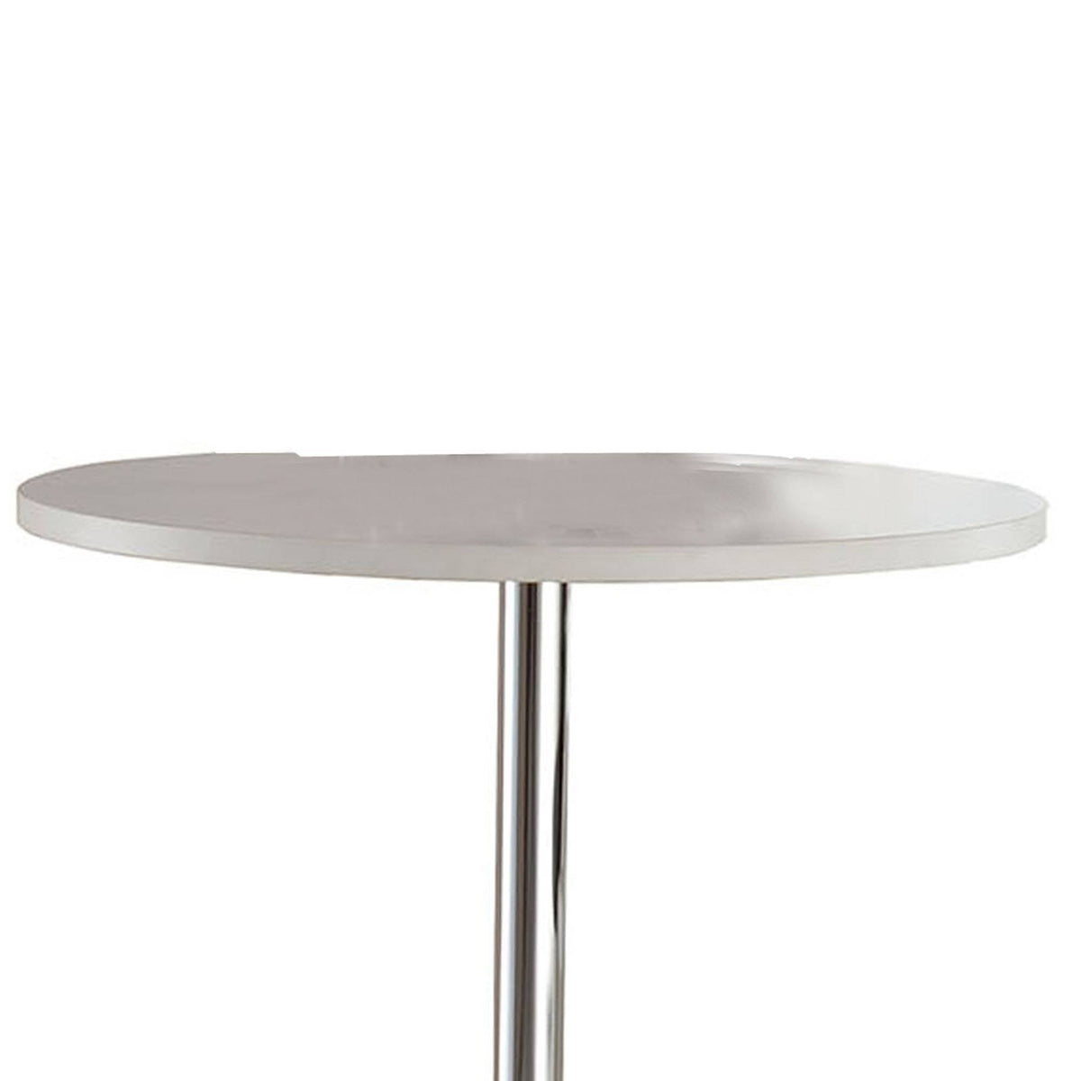 White Wood and Metal Bar Table J210012
