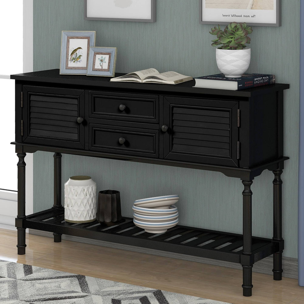 Black 47'' Sofa Table Console Table N496
