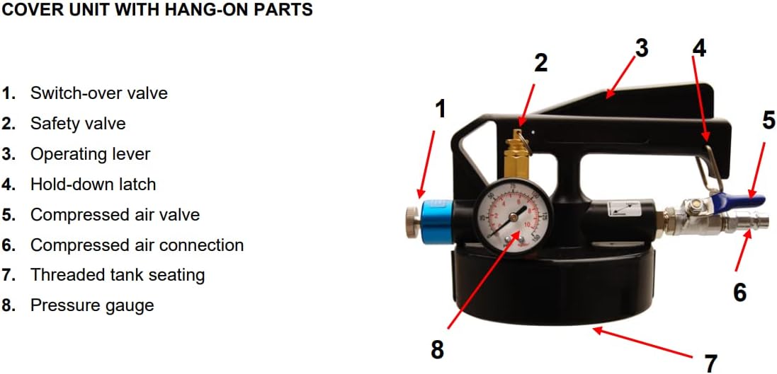 10L Pneumatic Air Oil Extractor Pump with 14pcs ATF Adapter W788