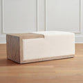 Natural Performance Linen Ottoman O1621