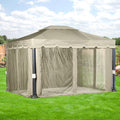 Replacement Canopy Top and Side Netting Set for 10 x 12 Gazebo H745