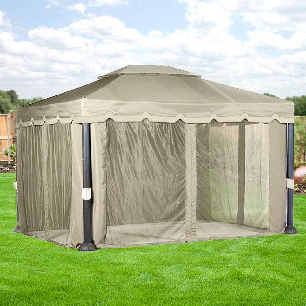 Replacement Canopy Top and Side Netting Set for 10 x 12 Gazebo H745