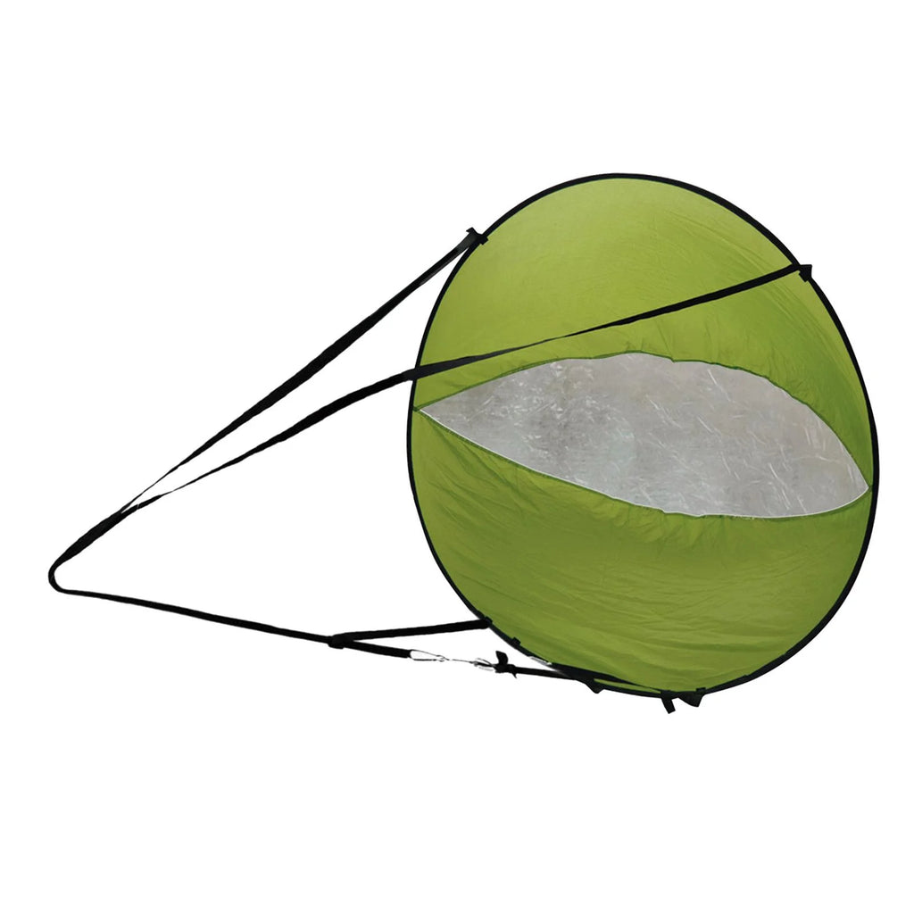 Green Wind Sail Kayak Wind Sail 108x108cm with Transparent Window T6179