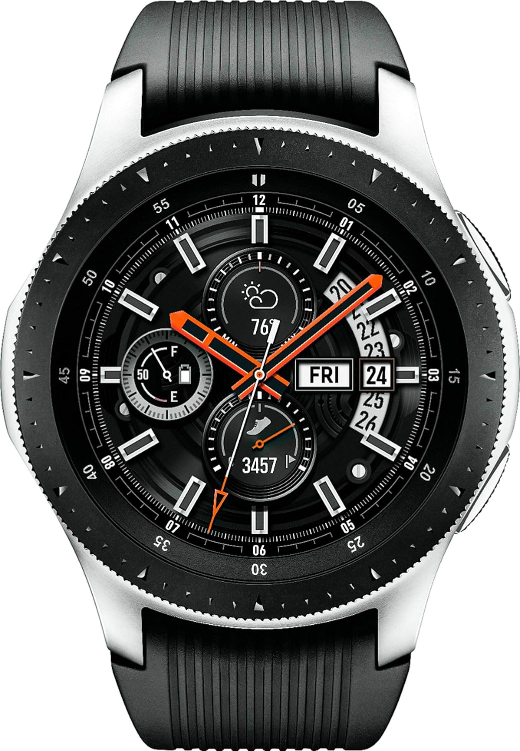 Silver 46mm Bluetooth Smartwatch L734