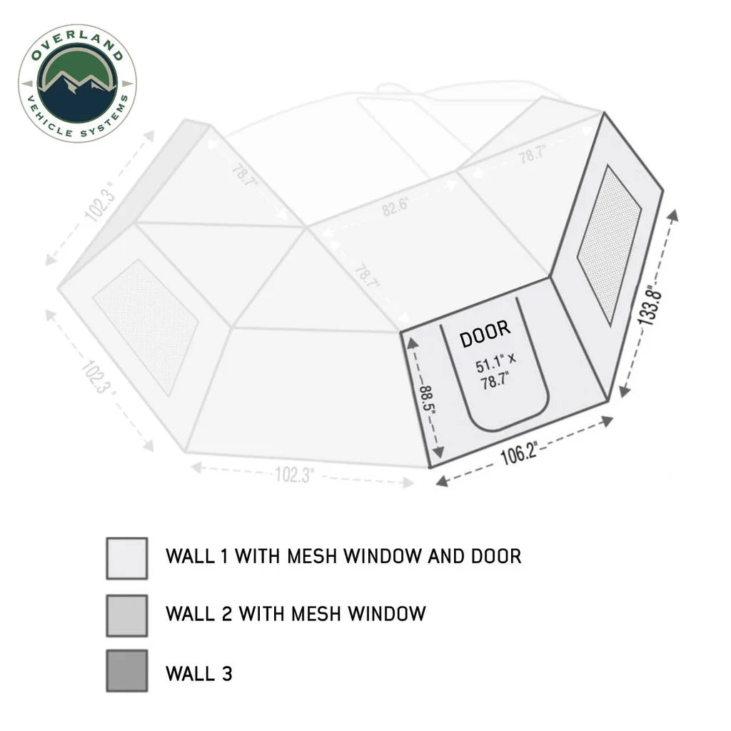 Awning 270 Passenger Side Wall 1 With Door and Window U775367