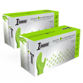Green Nitrile Disposable Gloves 6 Mil Textured Large 200 X66507