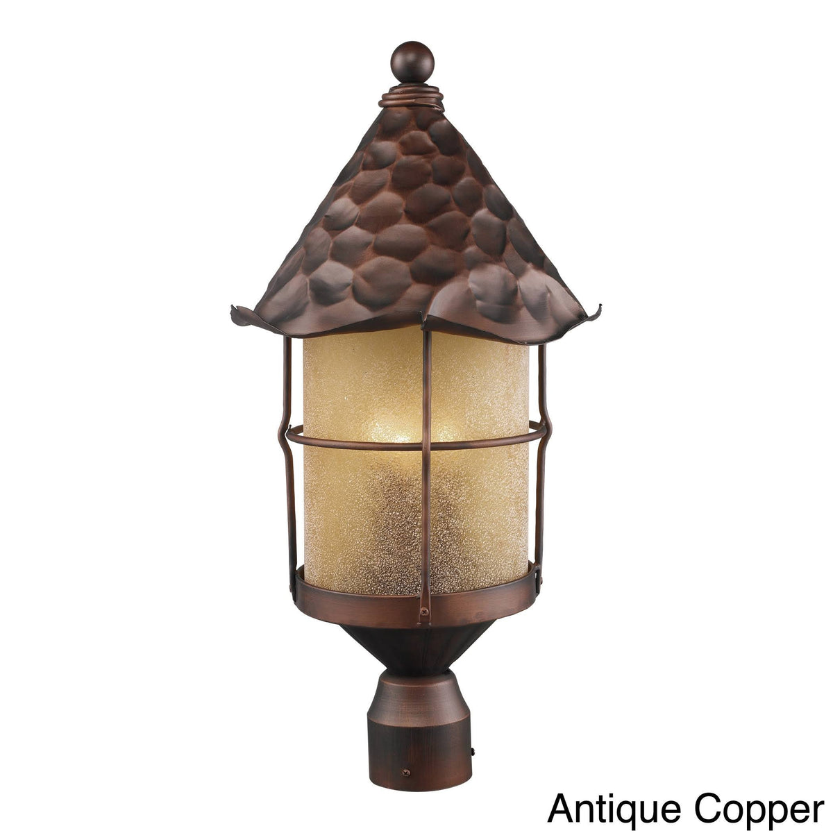 Antique Copper 3 Light Outdoor Post Light I335