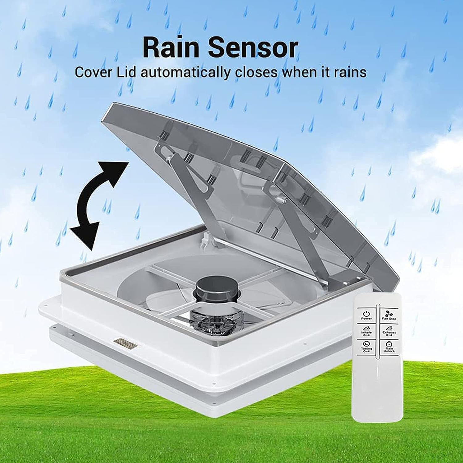 12V RV Roof Vent Fan with Remote L996