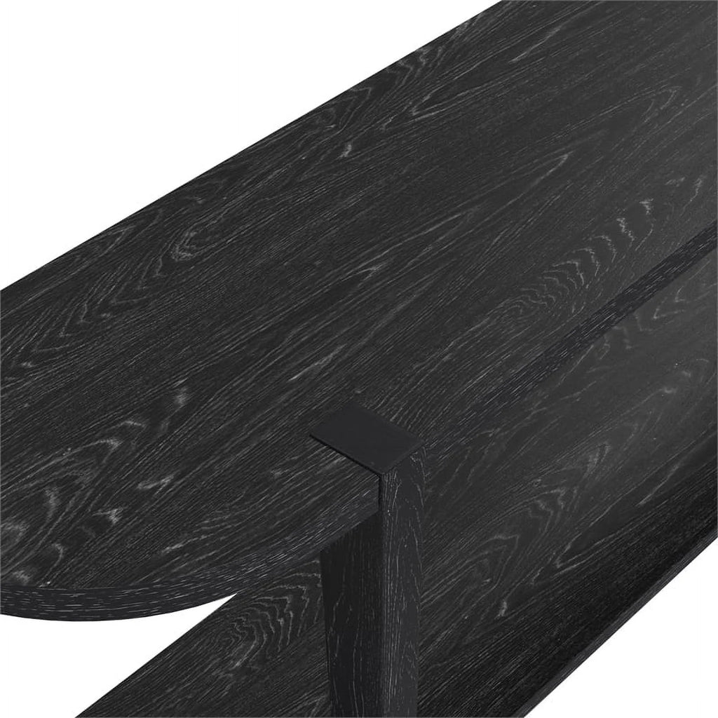 Black Wood Console Table V65402
