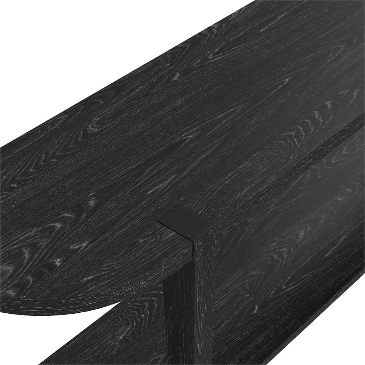 Black Wood Console Table V65402