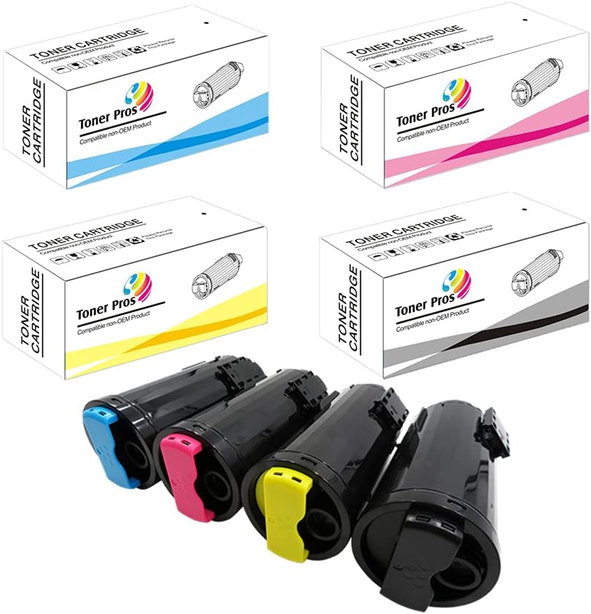 Remanufactured High Capacity Toner Replacement for Xerox Versalink C600 C605 Printers, 4-Color-Pack G156517