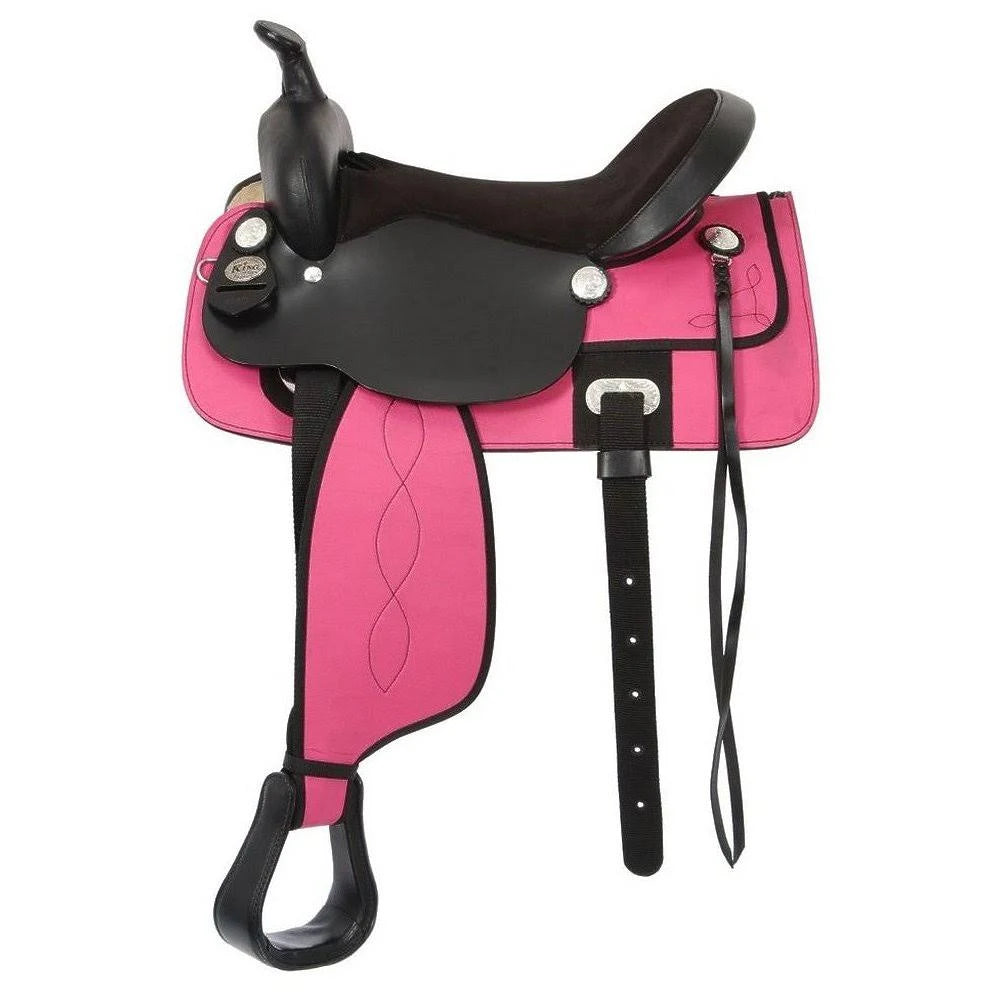 Pink Youth Western Saddle W7429