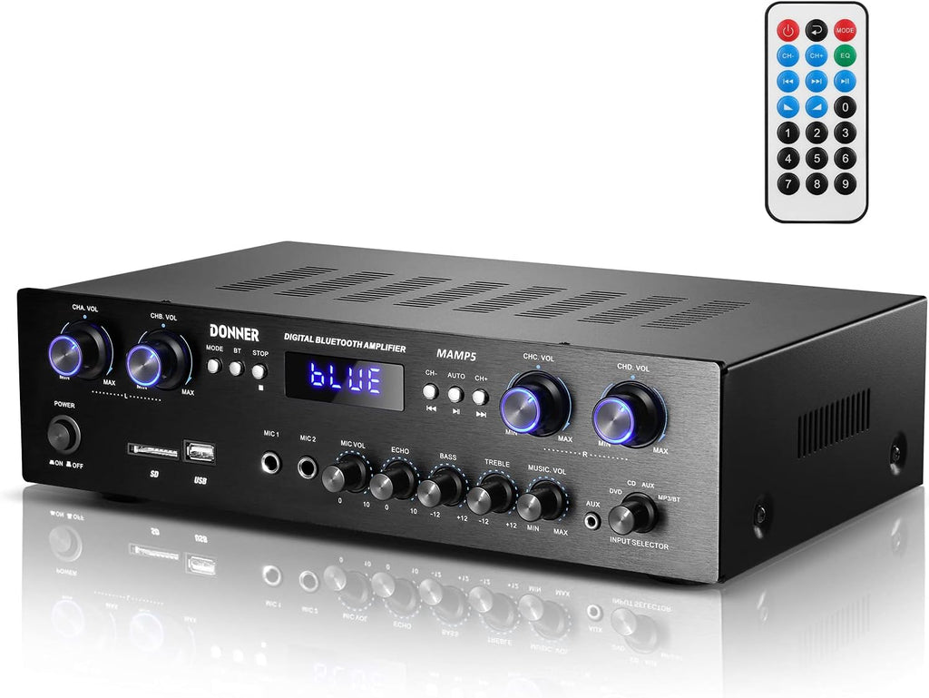 4 Channel 440W Peak Power Stereo Audio Amplifier Receiver U351