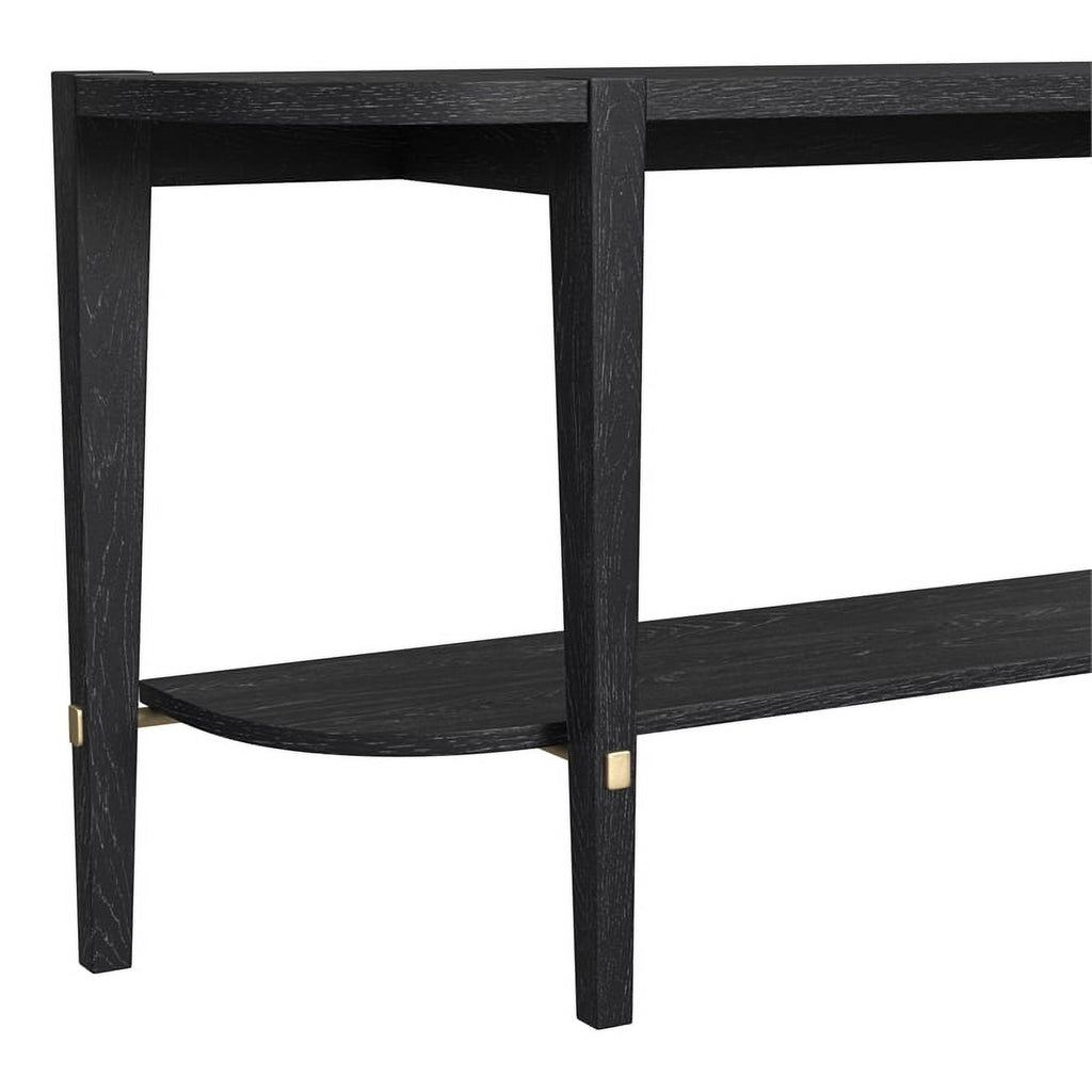 Black Wood Console Table V65402