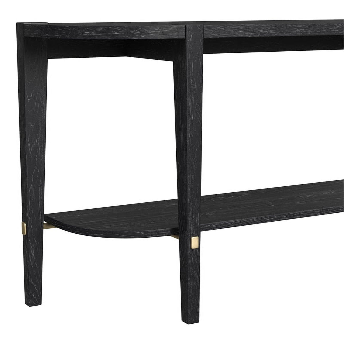 Black Wood Console Table V65402