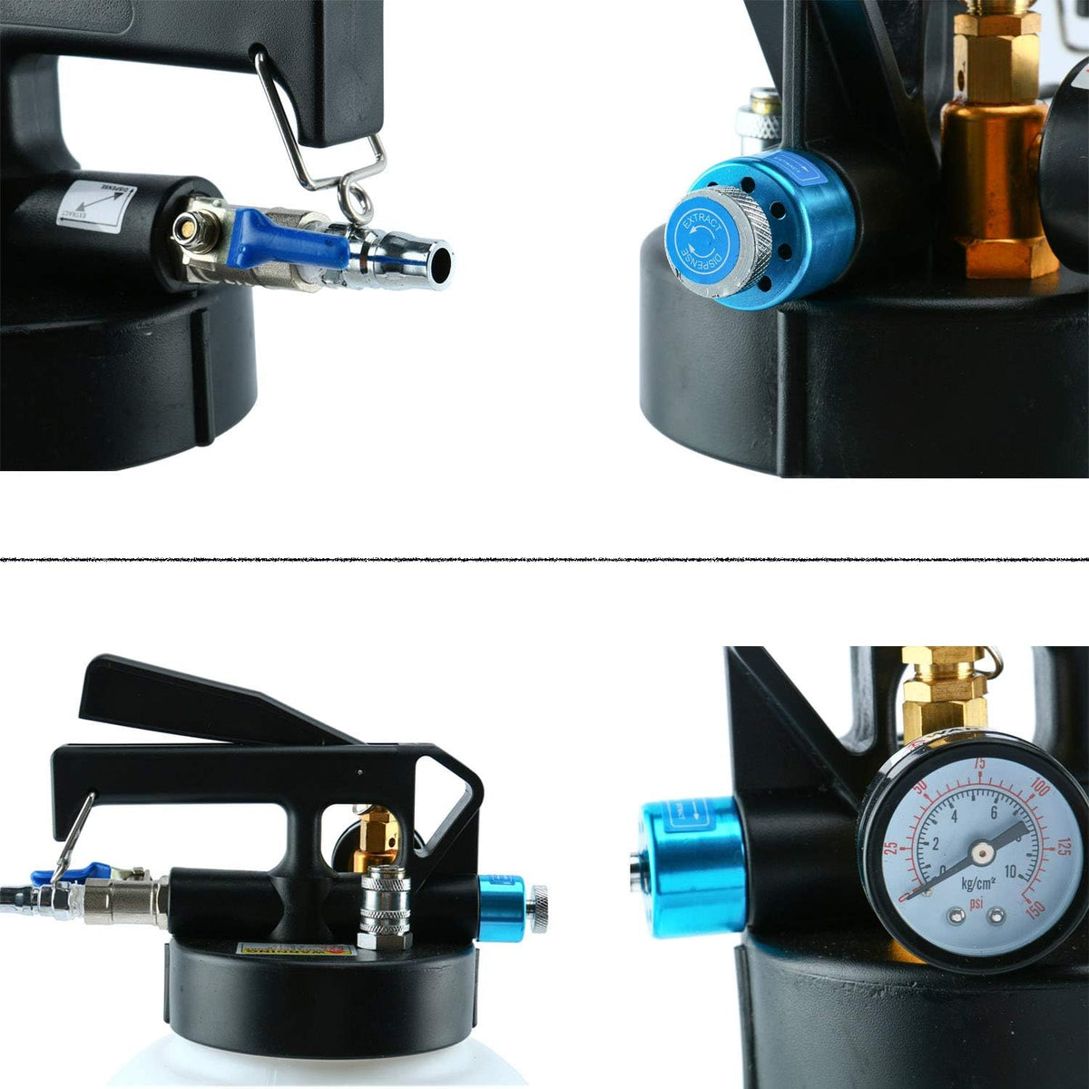10L Pneumatic Air Oil Extractor Pump with 14pcs ATF Adapter W788