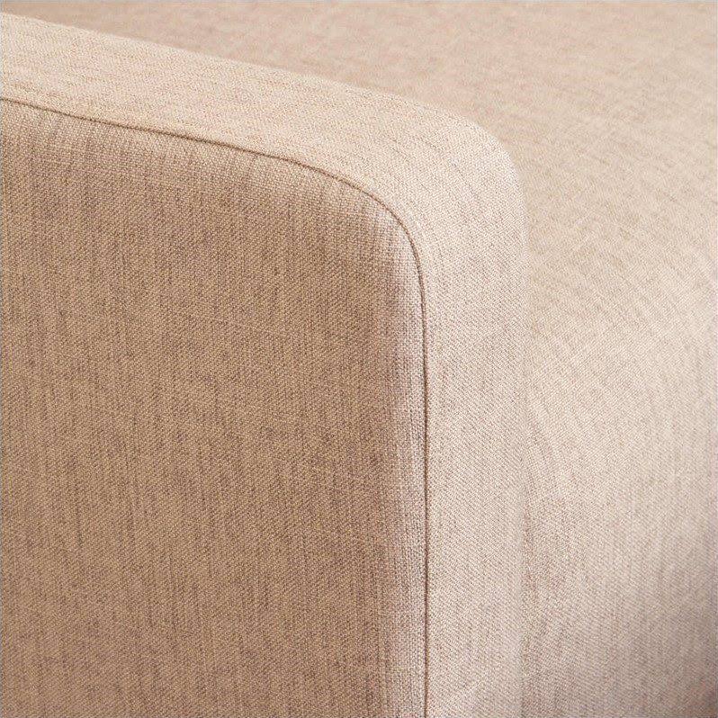 Beige Arm Chair and Ottoman I533146