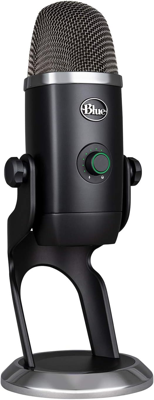 Blue Yeti X Professional Condenser USB Microphone with High-Res Metering, LED Lighting R184934