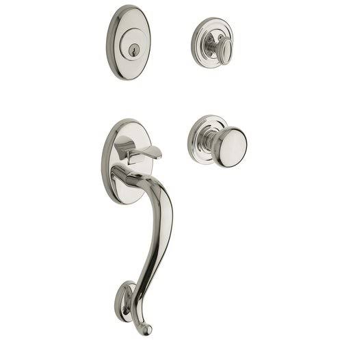 Distressed Oil-Rubbed Bronze Handleset with Classic Knob S936149