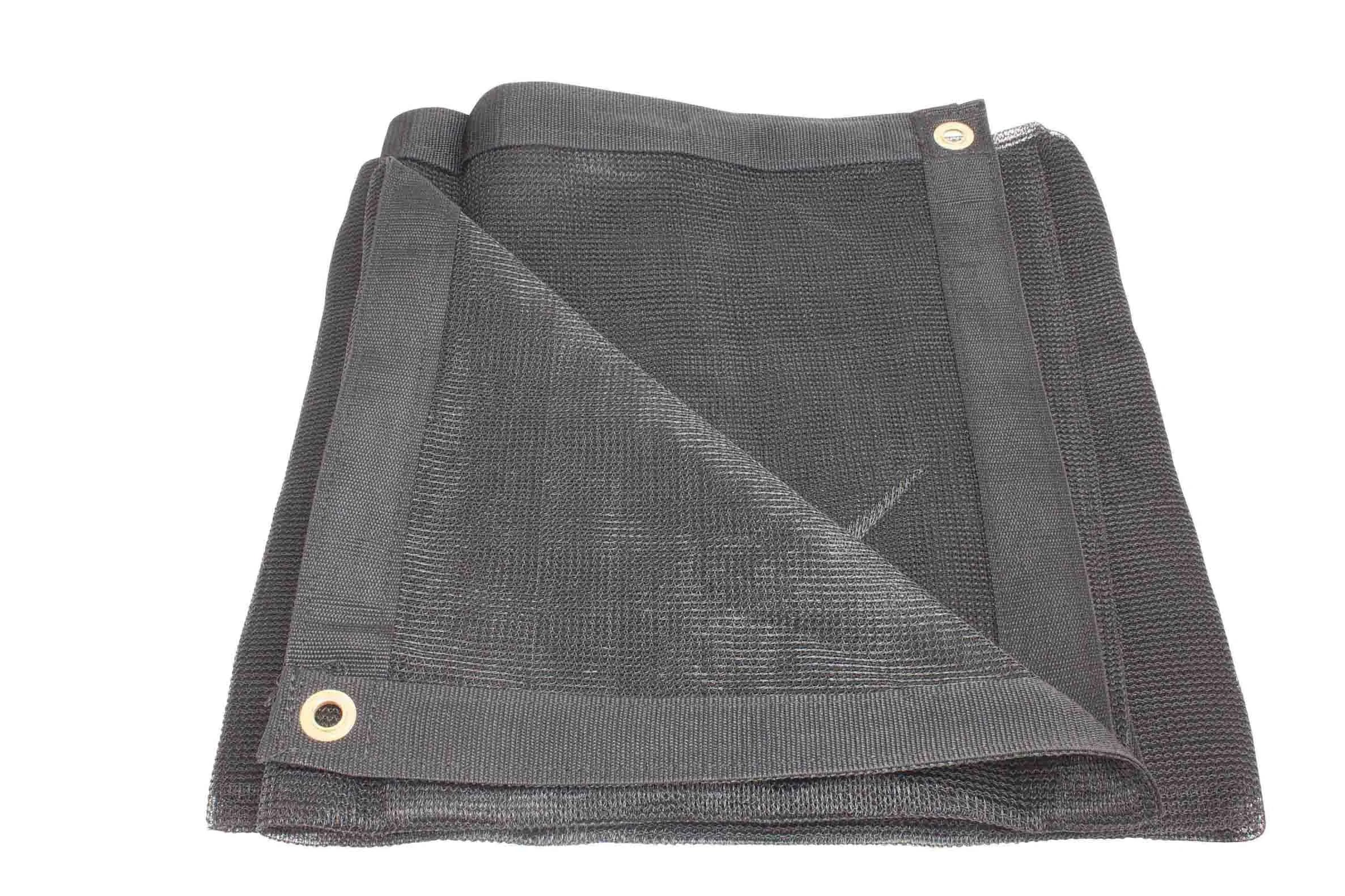 Black Heavy Duty Shade Mesh Tarps 6 oz with Grommets O92236