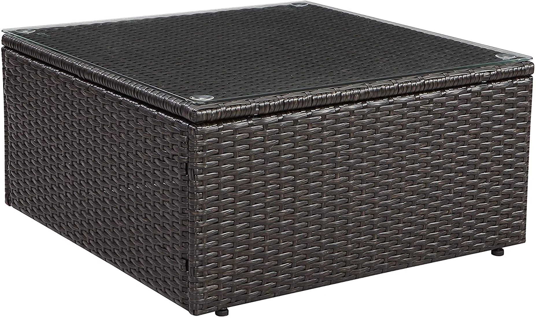 Tan Resin Wicker Modular Sectional A93988