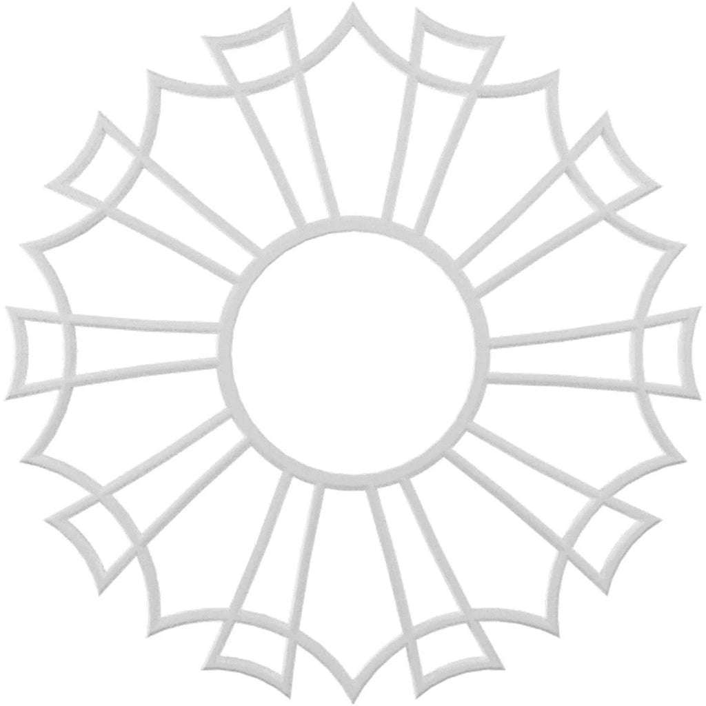 38x22OD x 13 3/8x22ID x 1x22P PVC Pierced Ceiling Medallion T90141