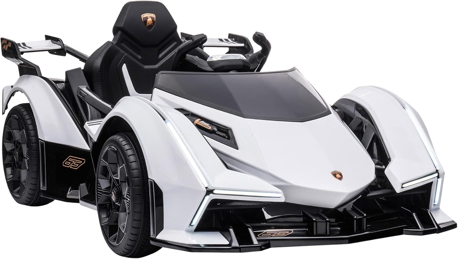 Orange 12V Battery Powered Ride On Toy Car with Parent Remote Control M3130