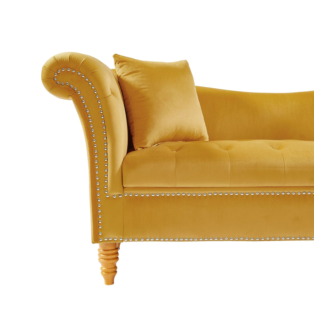 Velvet U Shape Backrest Sofa with Storage S4842