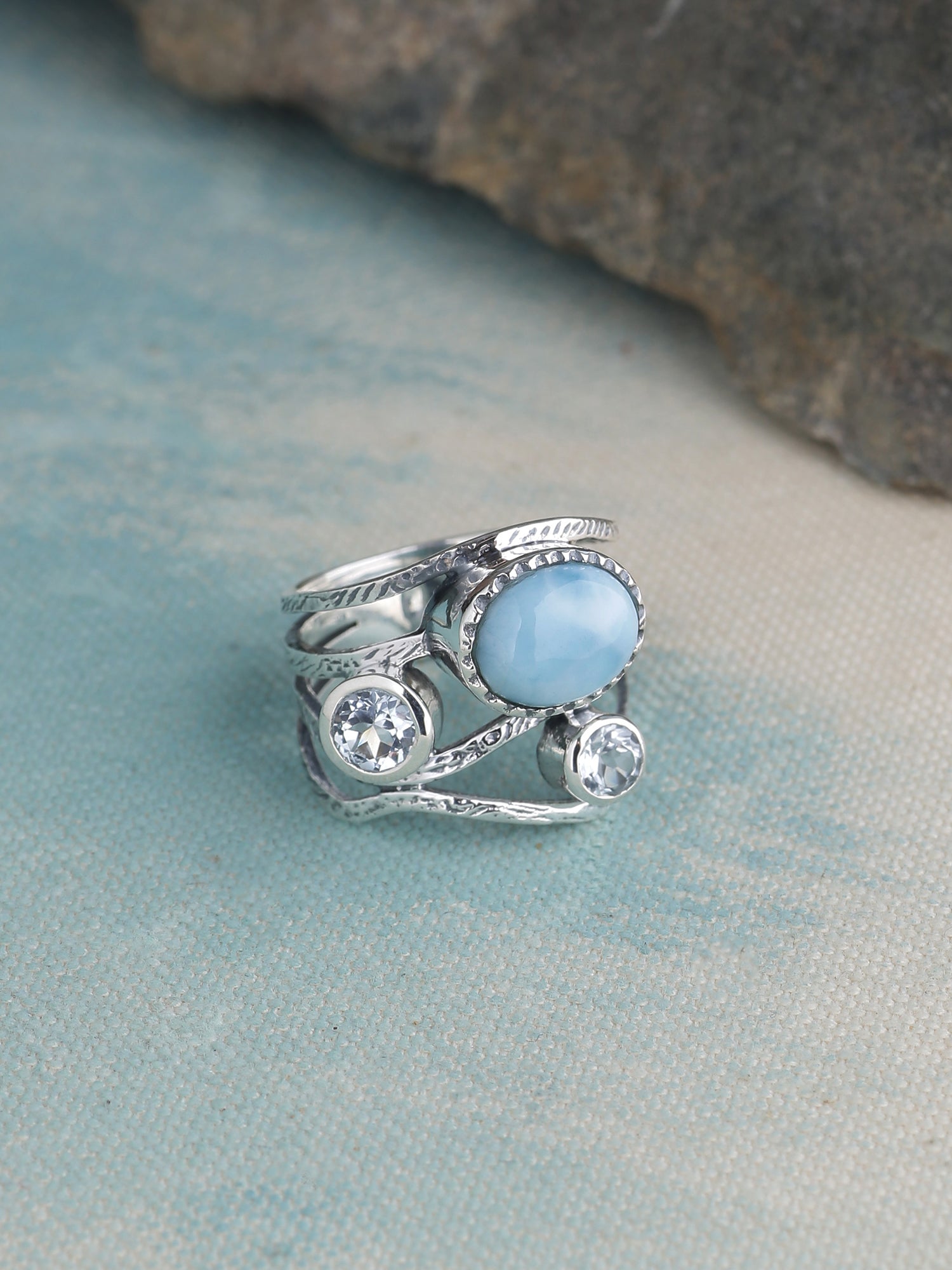 Antique Three Stone Bypass Ring K211936