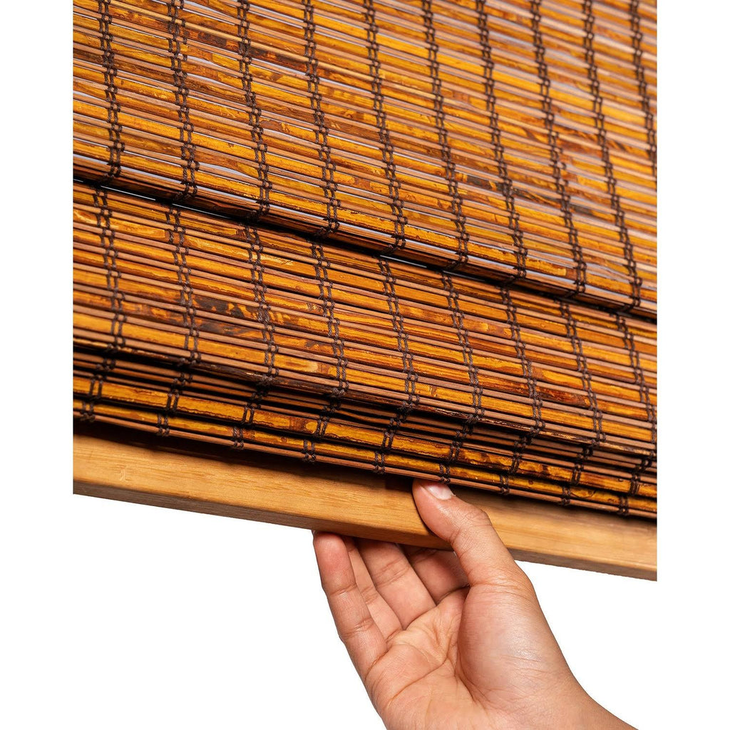 Cordless Bamboo Roman Shades 35 inch x 64 inch X990745