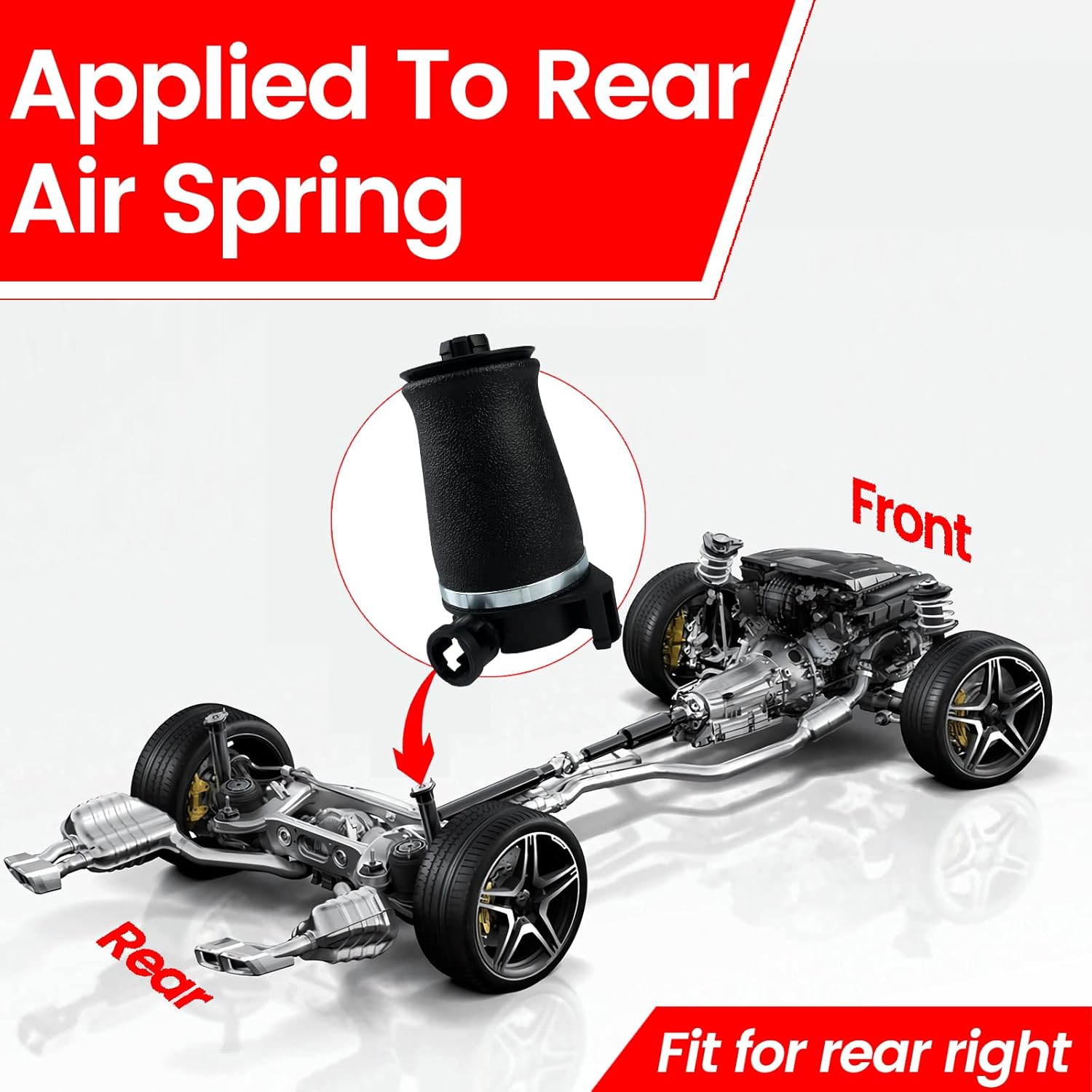 Rear Left Air Suspension Spring Bag for Lincoln Continental Y711739