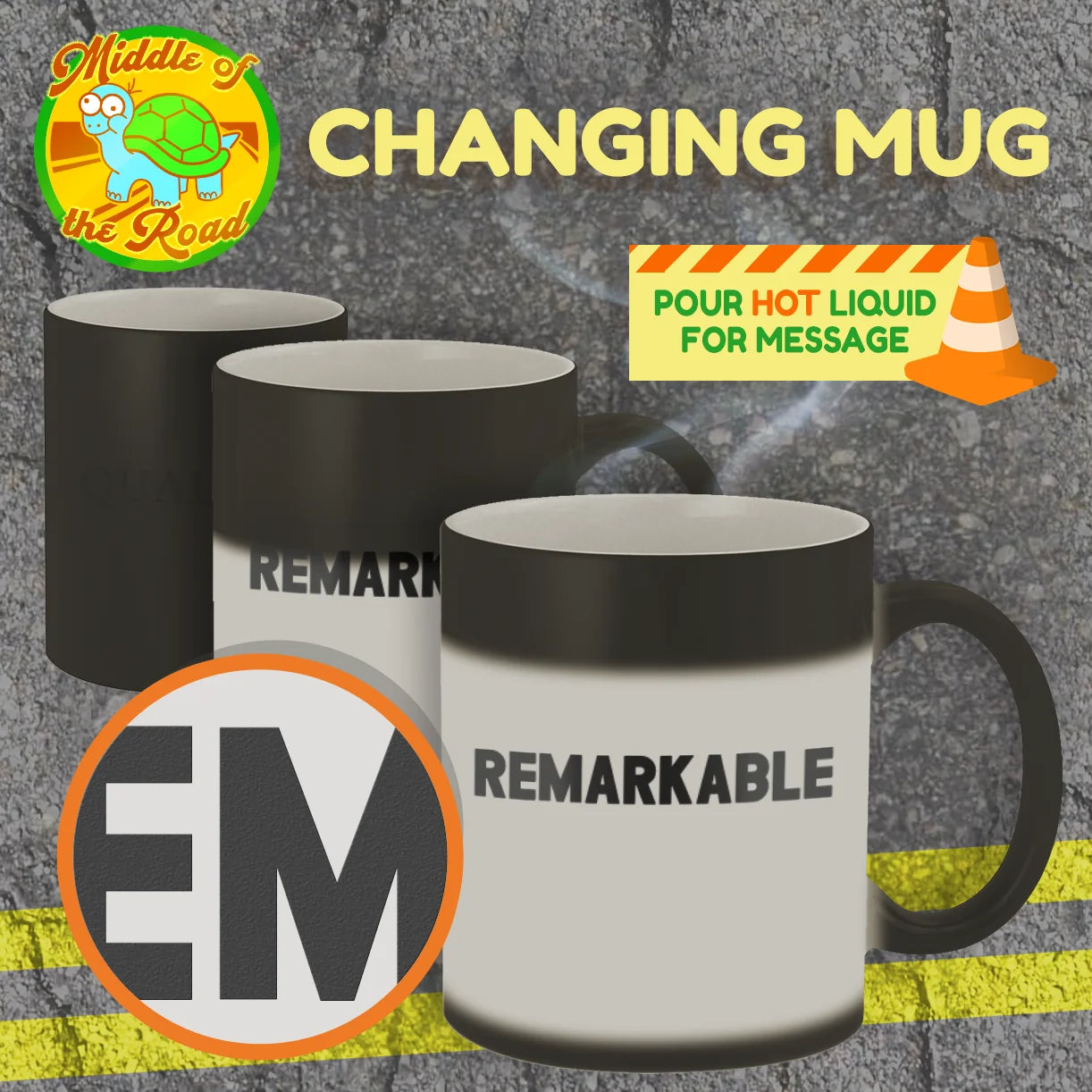 Matte Black 11oz Color Changing Mug Y254604