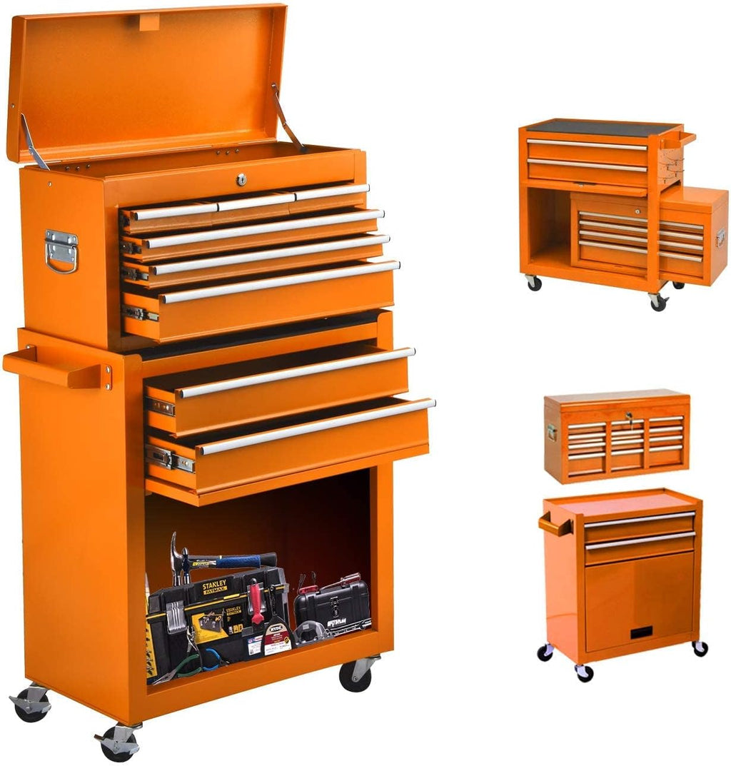 8-Drawer Rolling Tool Chest with Wheels and Drawers B306535