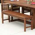 Dark Brown Acacia Wood Patio Bench J45271
