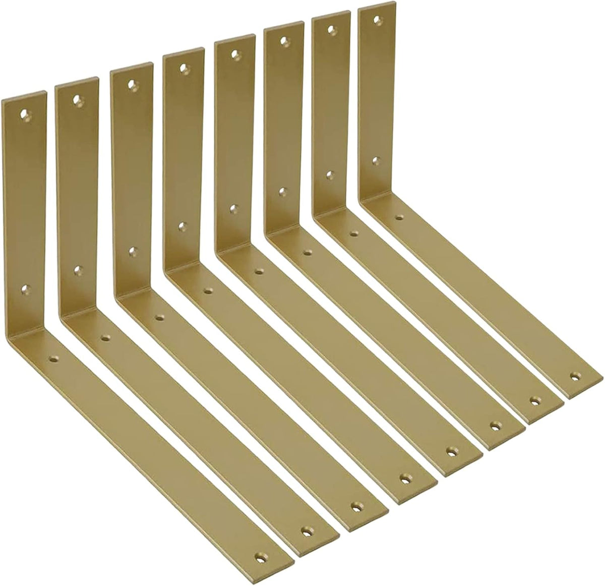 12 Inch Heavy Duty Black Metal Shelf Brackets Pack of 2 H83196